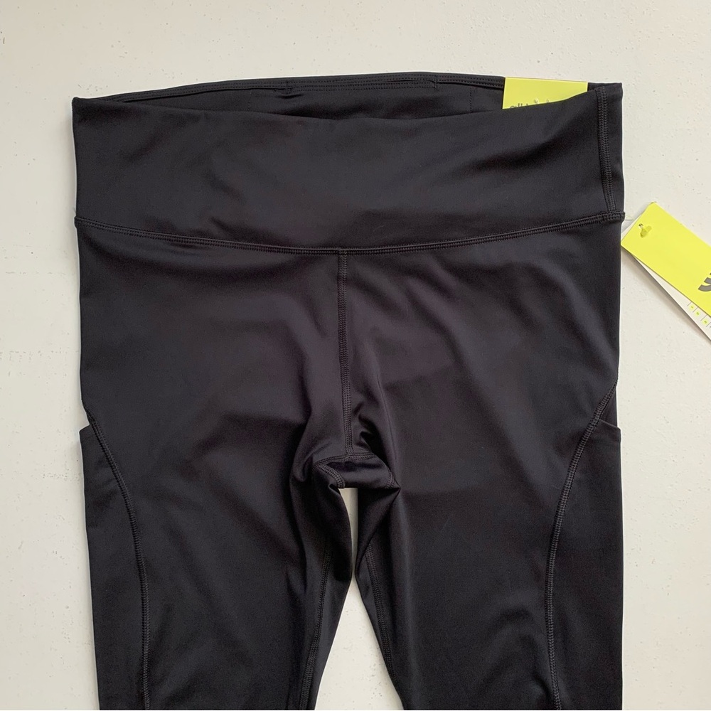 All In Motion XXL Black Sculpted Streamline Leggings Mesh Panel 7/8 Length NWT - Picture 4 of 17